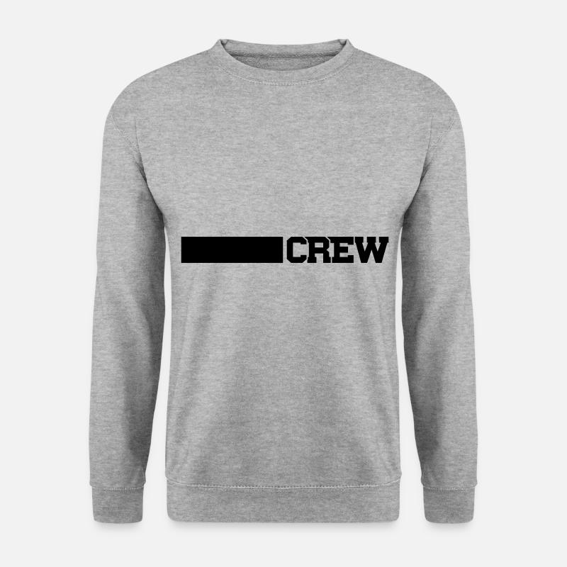 crew strich - Unisex Pullover - Weißgrau meliert