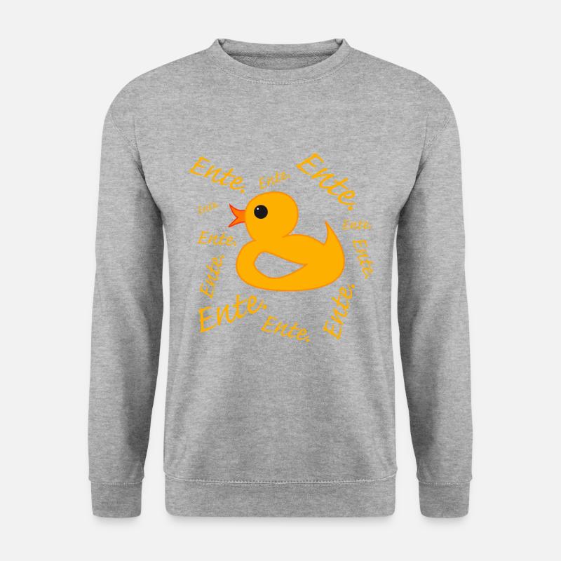 Ente Ente Ente - Unisex Pullover - Weißgrau meliert