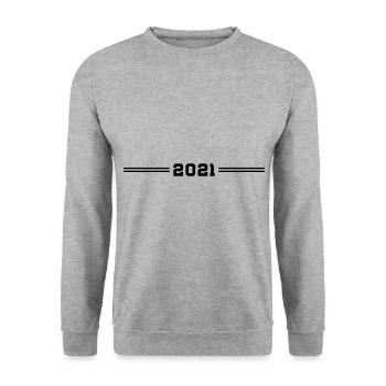 2021 an - Sweat-shirt Unisexe - gris chiné - Devant - Alina (178cm) & Michal (187cm)