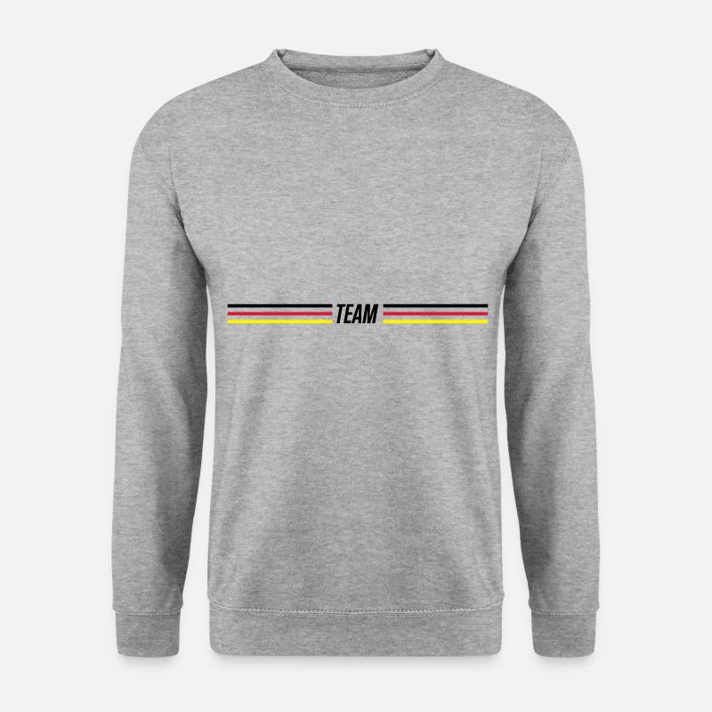germany team - Unisex Pullover - Weißgrau meliert
