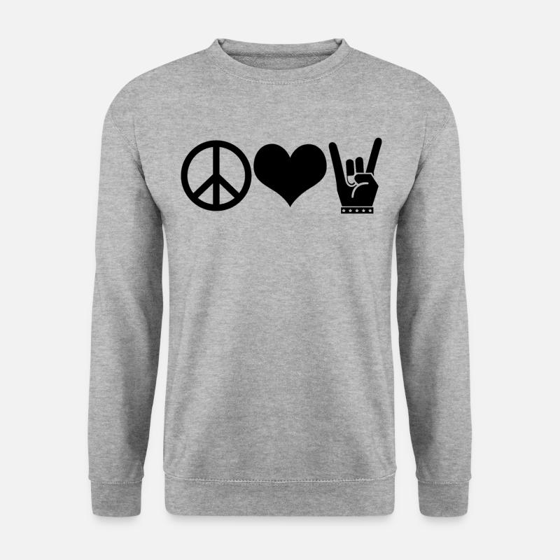 PEACE SHIRT - Unisex Sweatshirt - salt & pepper