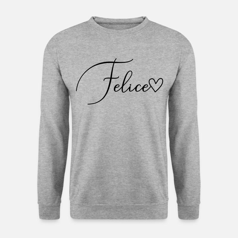 Felice Name Vorname Mädchen - Unisex Pullover - Weißgrau meliert