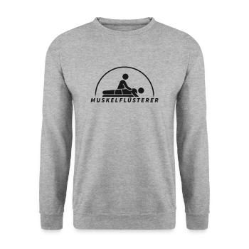 Physiotherapie Ausbildung Krankengymnastik - Unisex Pullover - Weißgrau meliert - Vorne - Alina (178cm) & Michal (187cm)