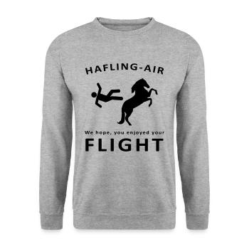 Haflinger horse - Unisex Sweatshirt - salt & pepper - Front - Alina (178cm) & Michal (187cm)