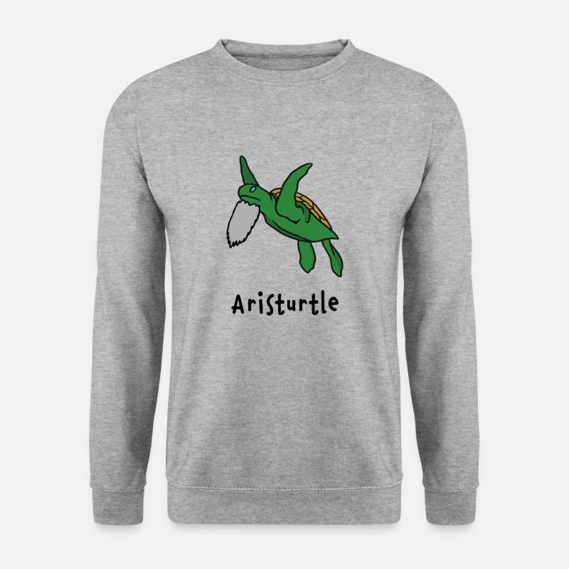 Philosoph Aristoteles - Unisex Pullover - Weißgrau meliert