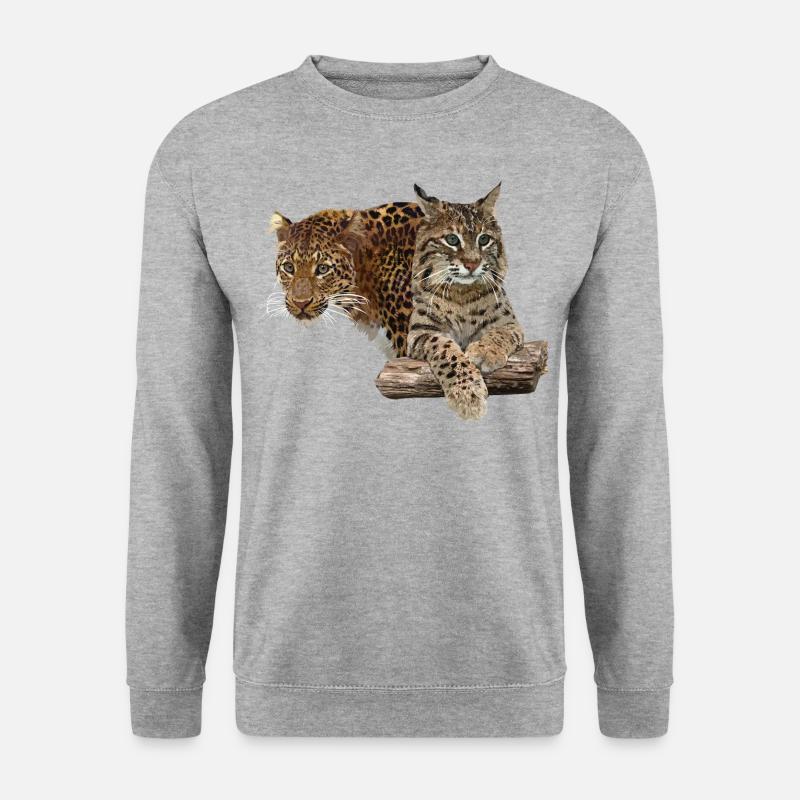 Leopard and lynx - Unisex Sweatshirt - salt & pepper
