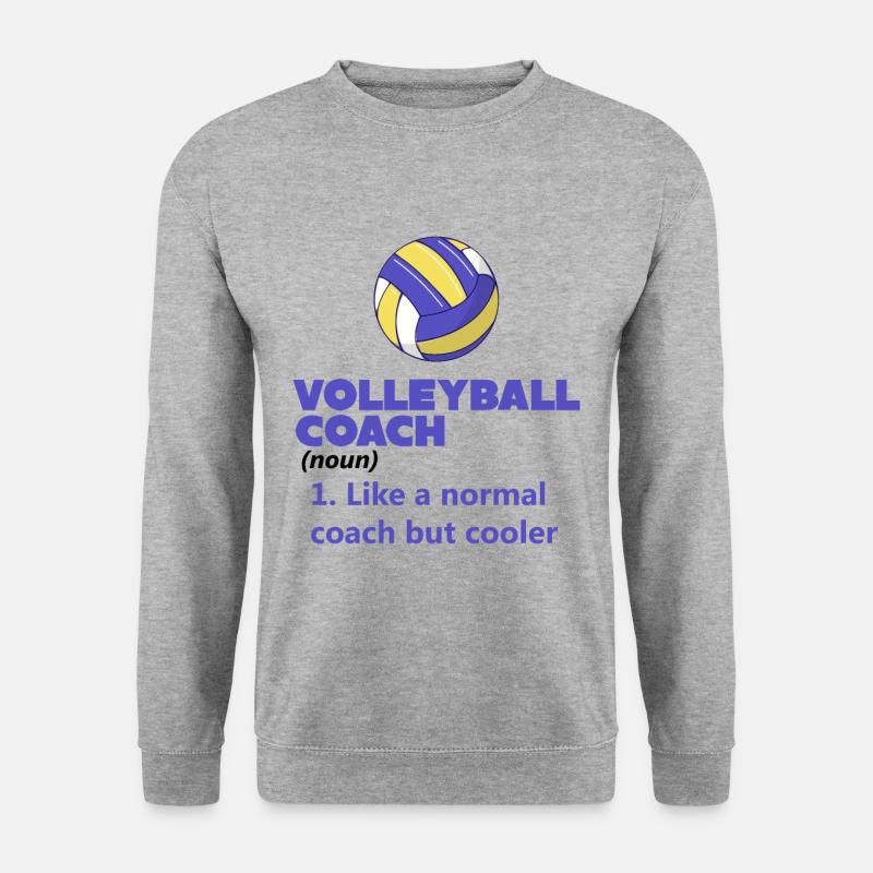 Volleyball Coach Definition - Unisex Sweatshirt - salt & pepper
