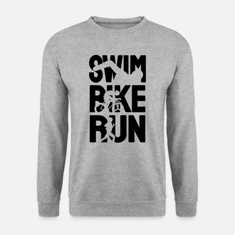 Triathlon Triathlet - Unisex Sweatshirt - salt & pepper