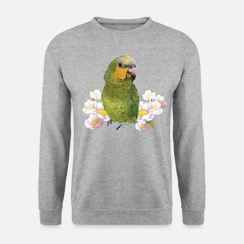 The Orange-winged Parrot - Unisex Sweatshirt - salt & pepper