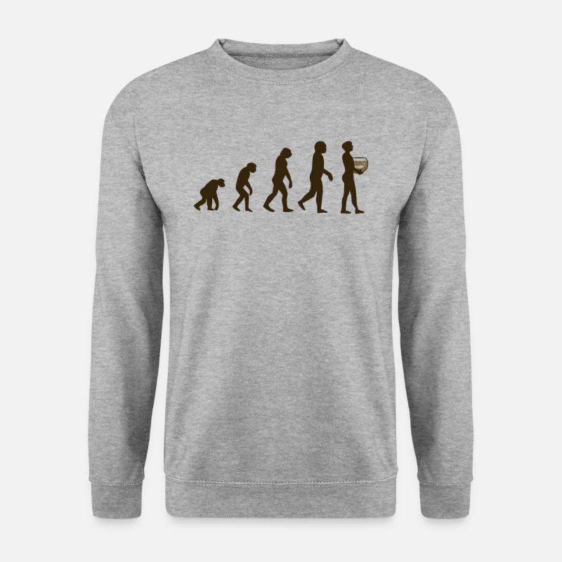 Aquarium Evolution - Unisex Sweatshirt - salt & pepper