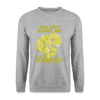 Florist Florist profession - Unisex Sweatshirt - salt & pepper - Front - Alina (178cm) & Michal (187cm)