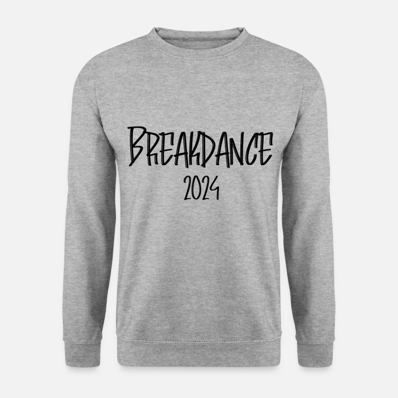 Breakdance - Unisex Pullover - Weißgrau meliert