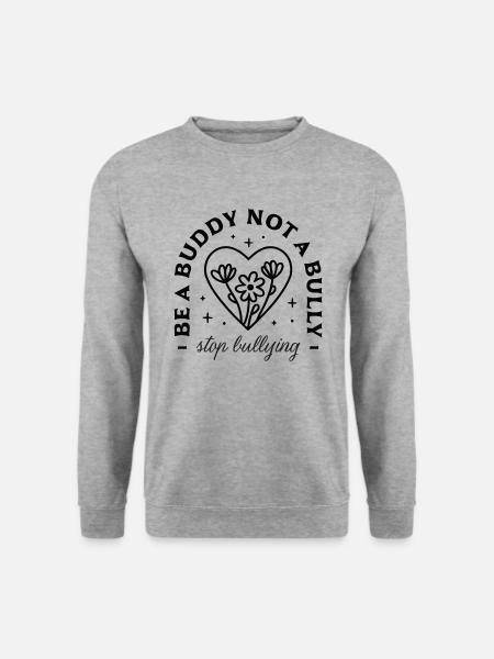 Lutte contre le harcèlement scolaire - Unisex sweater - hvidgrå meleret