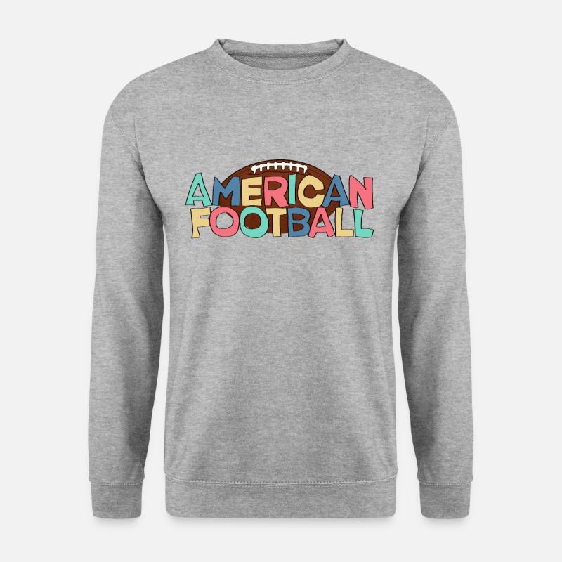 American Football - Unisex Pullover - Weißgrau meliert