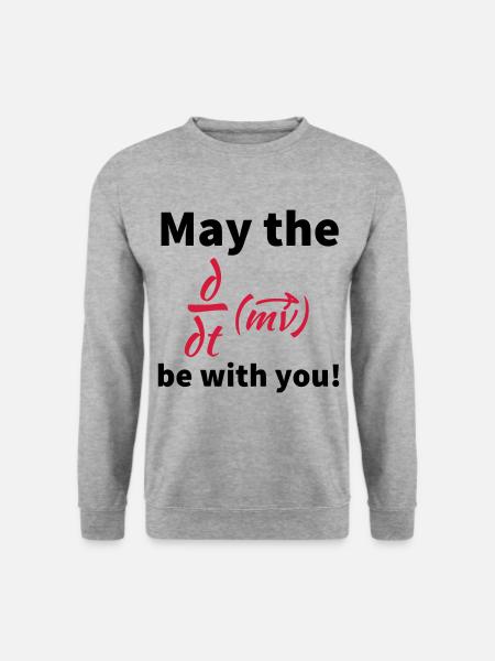 may the force be with you - Unisex Pullover - Weißgrau meliert