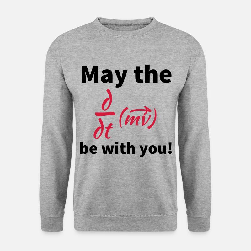 may the force be with you - Unisex Pullover - Weißgrau meliert