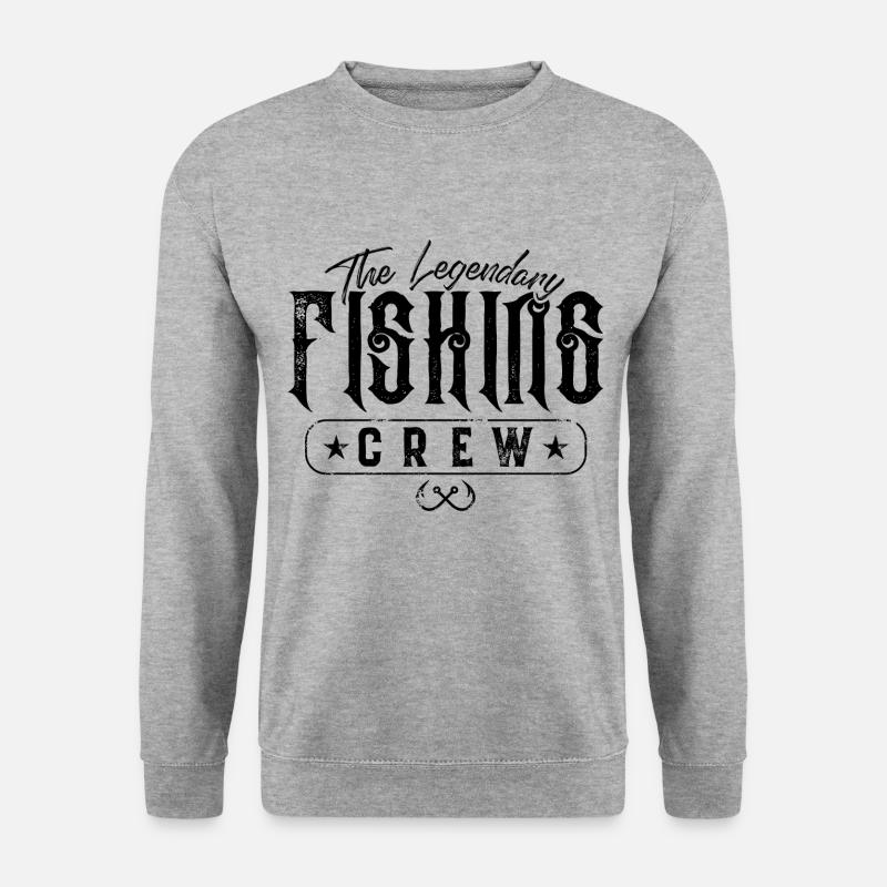 Fishing crew legendary - Unisex Sweatshirt - salt & pepper