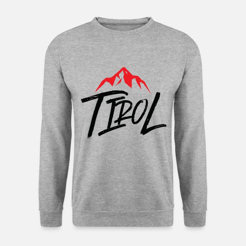 tirol berg - Unisex Pullover - Weißgrau meliert