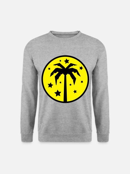 Palm Tree Beach - Unisex Sweatshirt - salt & pepper