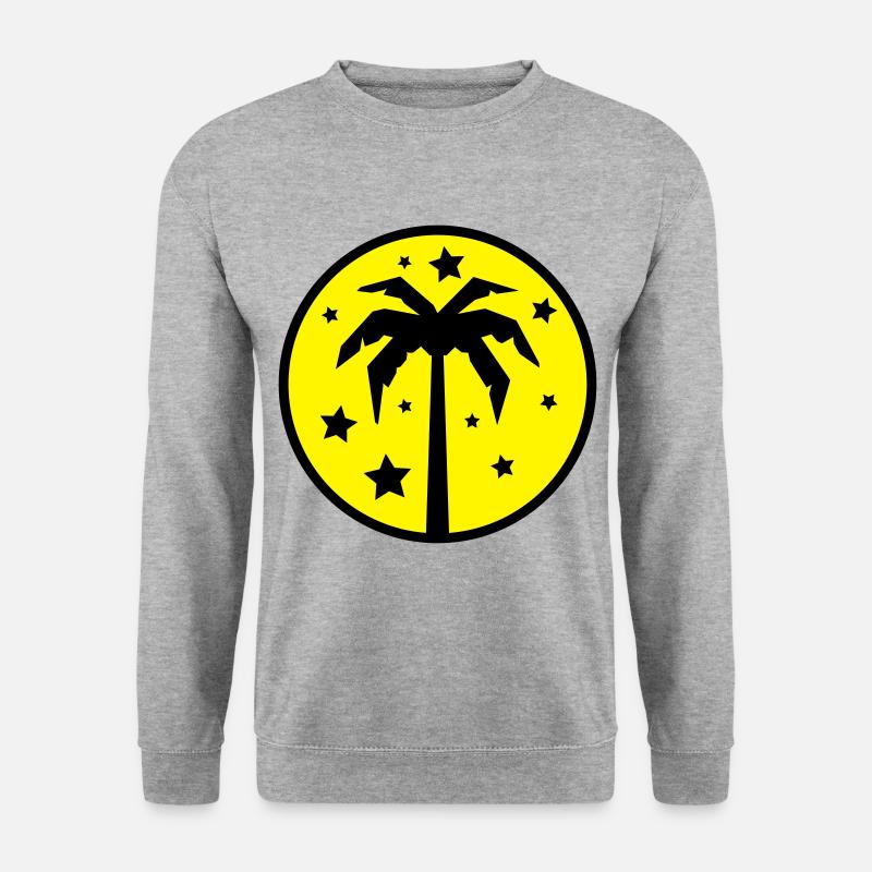 Palm Tree Beach - Unisex Sweatshirt - salt & pepper