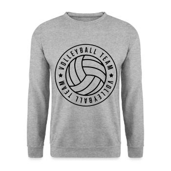 volleyball team - Unisex Sweatshirt - salt & pepper - Front - Alina (178cm) & Michal (187cm)