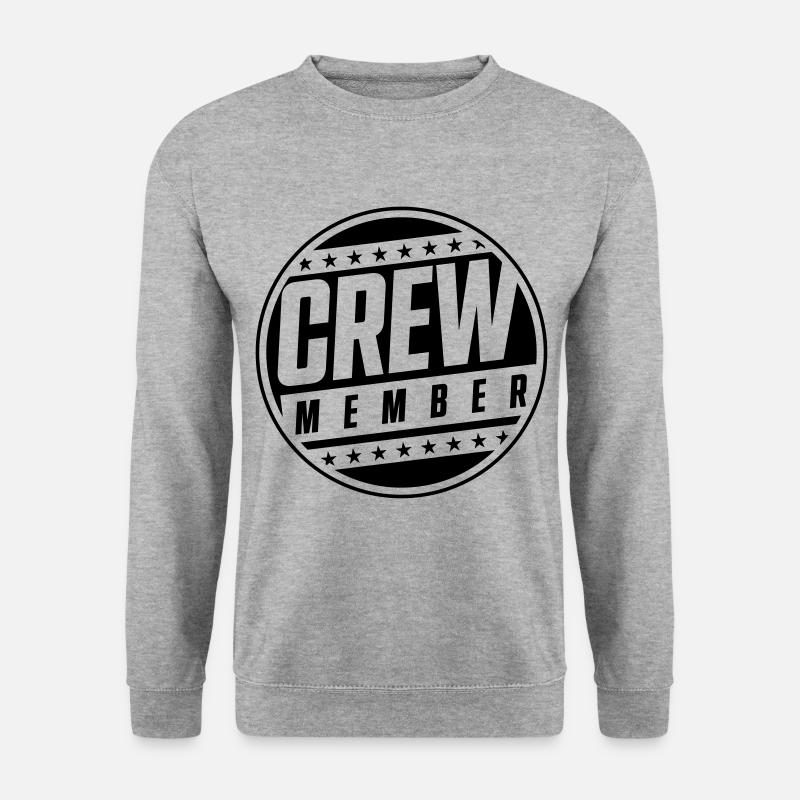 conception des membres d’équipage - Sweat-shirt Unisexe - gris chiné