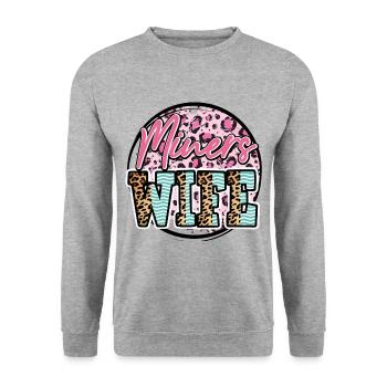 Miners wife - Unisex Sweatshirt - salt & pepper - Front - Alina (178cm) & Michal (187cm)