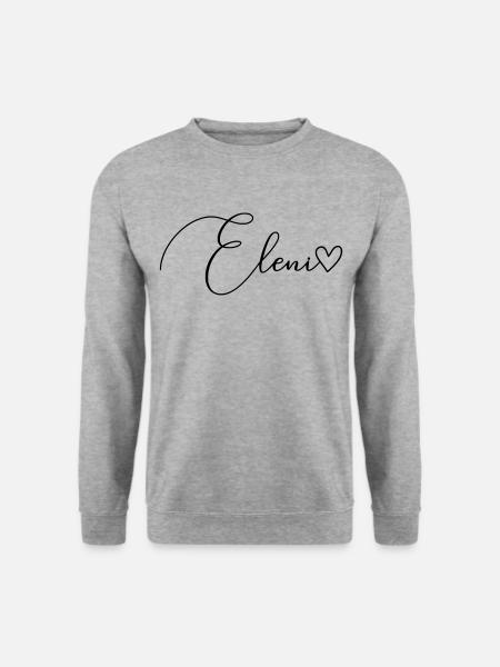 Eleni Cognome Nome Ragazza - Felpa unisex - grigio chiaro melange