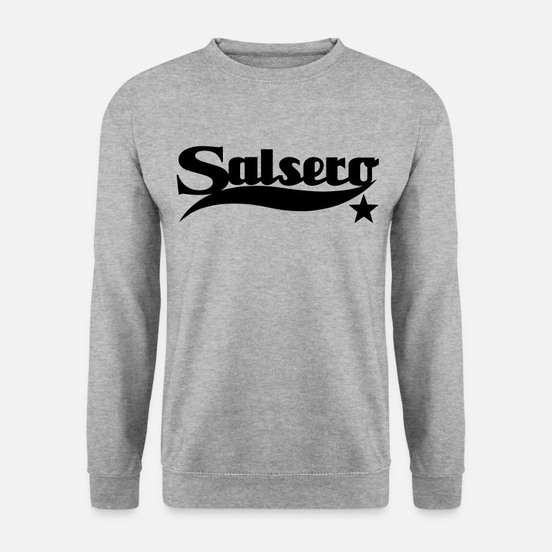 Salsero Men Salsa Dancer - Unisex Pullover - Weißgrau meliert