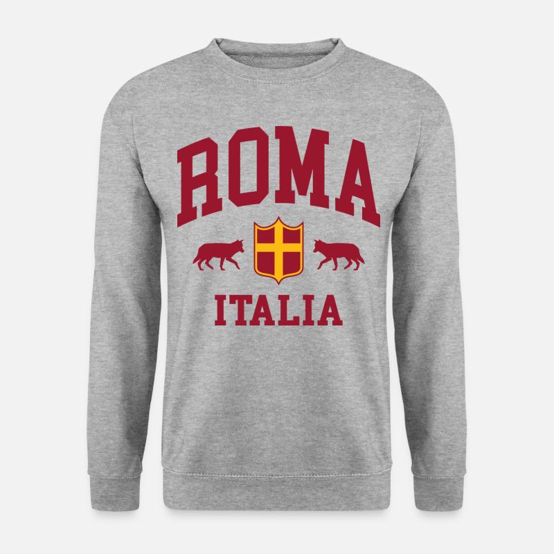 Rom - Unisex Pullover - Weißgrau meliert
