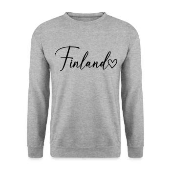 Police Finlande - Sweat-shirt Unisexe - gris chiné - Devant - Alina (178cm) & Michal (187cm)
