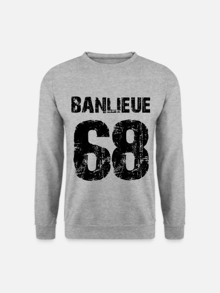 banlieue 68 - Unisex Sweatshirt - salt & pepper