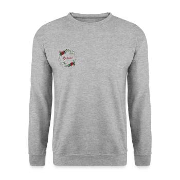 Be kind - Unisex Sweatshirt - salt & pepper - Front - Alina (178cm) & Michal (187cm)