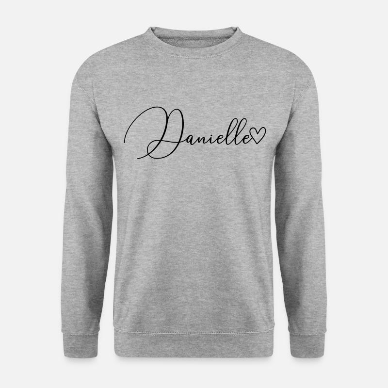 Danielle Surname First Name Girl - Unisex Sweatshirt - salt & pepper