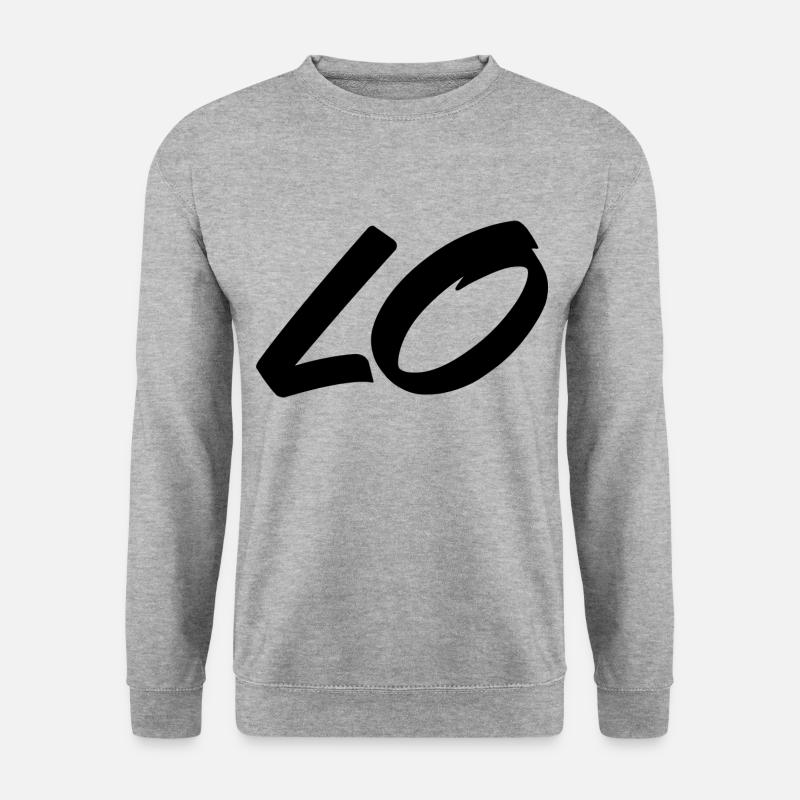 LOVE Liebe ❤ Partnerlook - Unisex Pullover - Weißgrau meliert