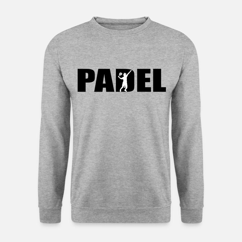Padel - Unisex Pullover - Weißgrau meliert