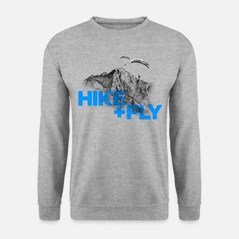 Hike & Fly Paragliding blue - Unisex Sweatshirt - salt & pepper