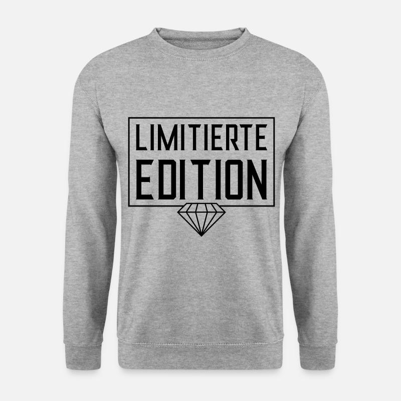 limited edition - Unisex Pullover - Weißgrau meliert