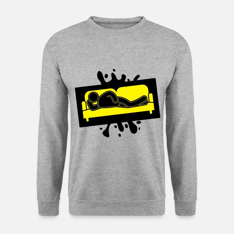 Couch Sleeping Sofa Tired Icon - Unisex Sweatshirt - salt & pepper