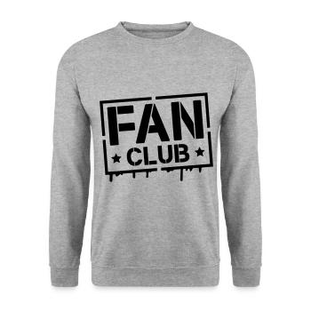 fan club stamp - Sweat-shirt Unisexe - gris chiné - Devant - Alina (178cm) & Michal (187cm)