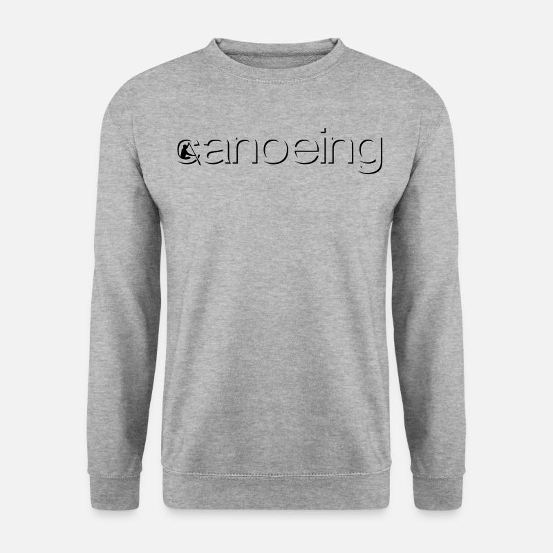 canoeing emboss - Unisex Sweatshirt - salt & pepper