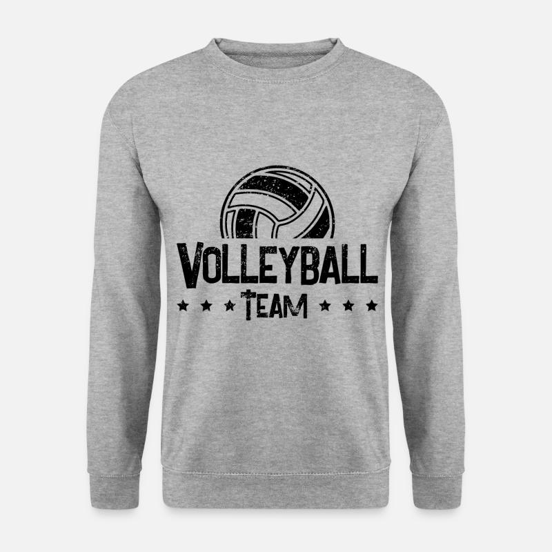 Volleyball - Unisex Pullover - Weißgrau meliert
