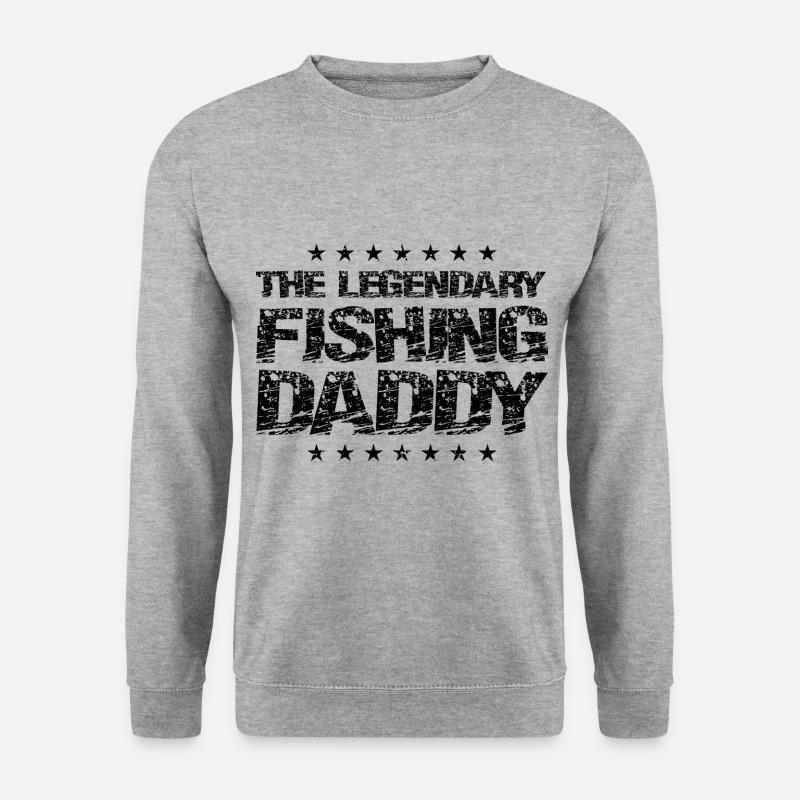 Fishing Papa Daddy Fish - Unisex Sweatshirt - salt & pepper