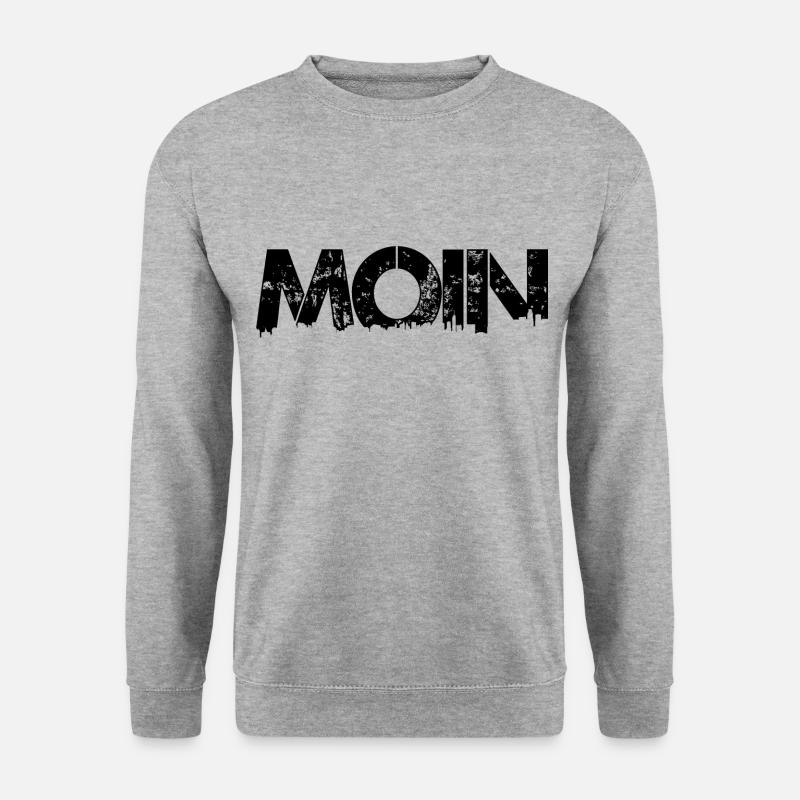 MOIN - Unisex Pullover - Weißgrau meliert