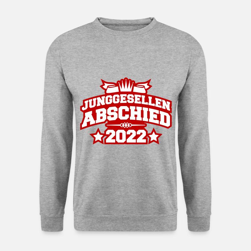 Junggesellenabschied 2022 - Unisex Pullover - Weißgrau meliert
