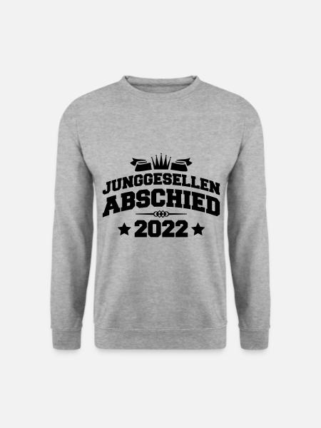 Junggesellenabschied 2022 - Unisex Pullover - Weißgrau meliert