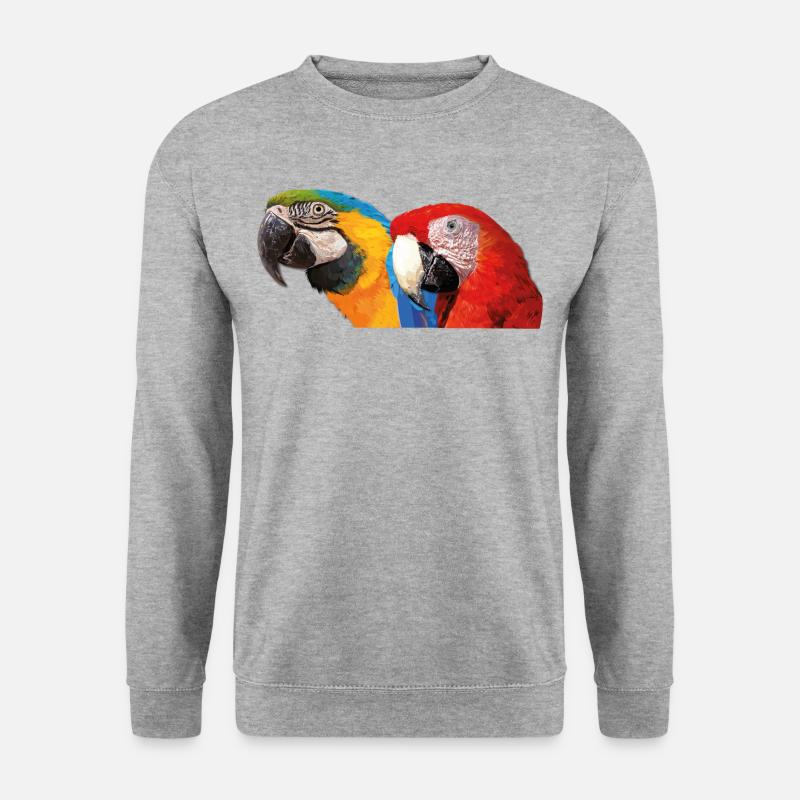 Aras - Unisex Pullover - Weißgrau meliert