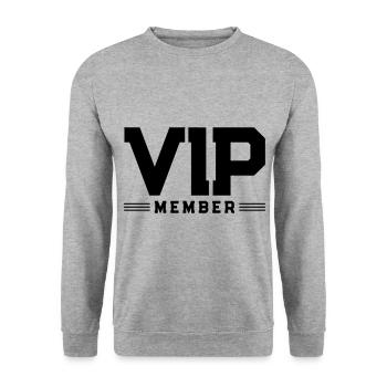 Membre de l'équipe VIP - Sweat-shirt Unisexe - gris chiné - Devant - Alina (178cm) & Michal (187cm)