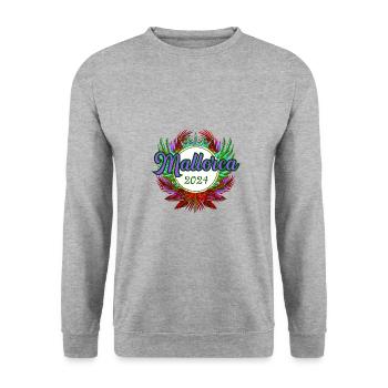 Mallorca 2024 Team - Unisex Sweatshirt - salt & pepper - Front - Alina (178cm) & Michal (187cm)