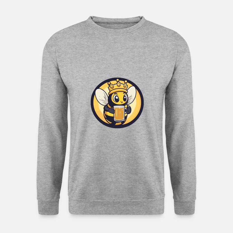 Bee Beer Comic - Unisex Sweatshirt - salt & pepper